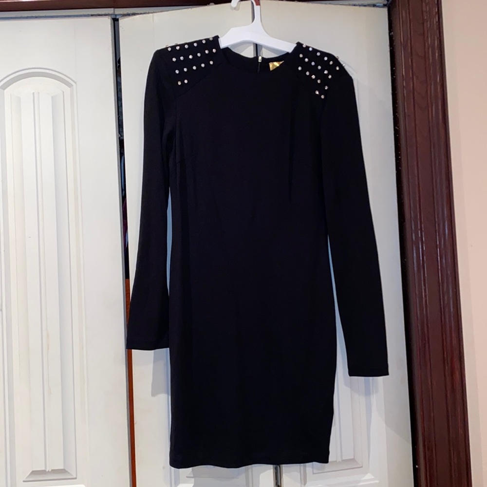 NWOT Black studded dress